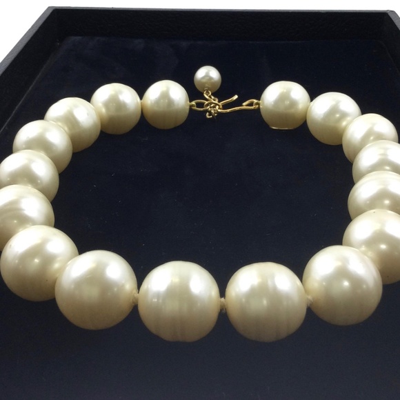 Authentic Chanel Extra Large Pearl Necklace - Picture 1 of 4